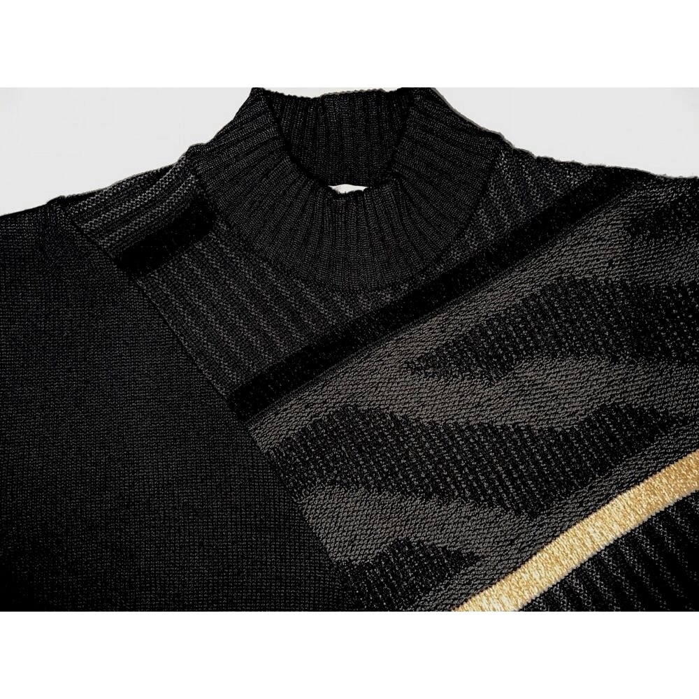NWOT BILANCIONI SWEATER WOOL ITALIAN DESIGNER BLACK EXTRA LARGE XL